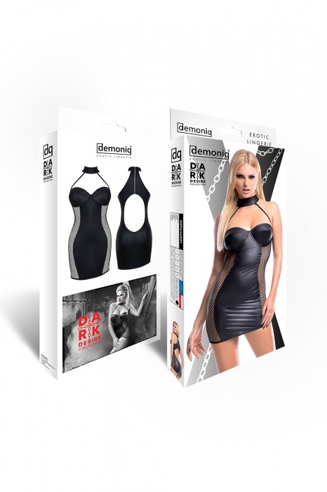 DDFeme001 - czarna sukienka - rozmiary: S,M,L,XL,XXL