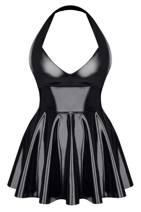 TDSvenja001 - black PVC dress - sizes: S,M,L,XL,XXL