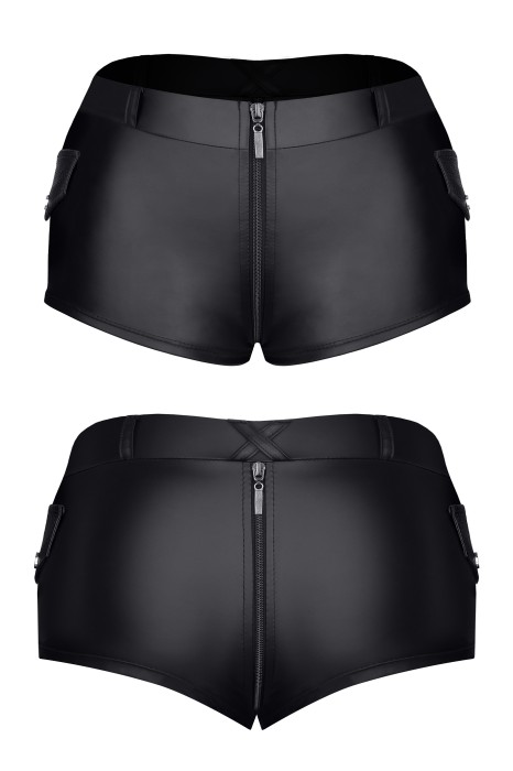 TDHella001 - black wetlook shorts - sizes: S,M,L,XL,XXL - PREORDER