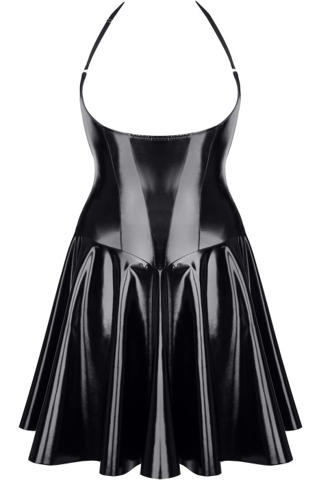 TDJutta001 - black PVC dress - sizes: 3XL,4XL,5XL