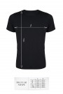 TSHRB009 - black T-shirt regular shape - sizes: S,M,L,XL,XXL