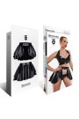 TDMadlene001 - black, vinyl skirt - sizes: S,M,L,XL,XXL