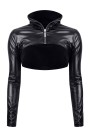 DDMarika001 - black, wetlook jacket - sizes: S,M,L,XL,XXL