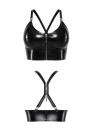 DDAlice001 - black, wetlook top - sizes: S,M,L,XL,XXL