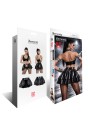 DDTina001 - black, wetlook skirt - sizes: S,M,L,XL,XXL