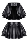 DDTina001 - black, wetlook skirt - sizes: S,M,L,XL,XXL
