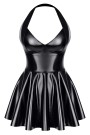 DDOlimpia001 - black, wetlook dress - sizes: 3XL,4XL,5XL