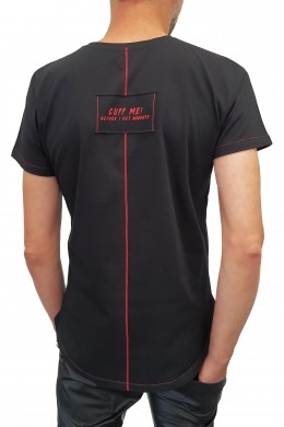 TSHFB004 - black T-shirt fashion shape - sizes: S,M,L,XL,XXL